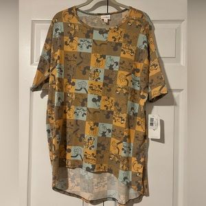 LULAROE SMALL IRMA, DISNEY COLLECTION, MICKEY AND MINNIE NWT